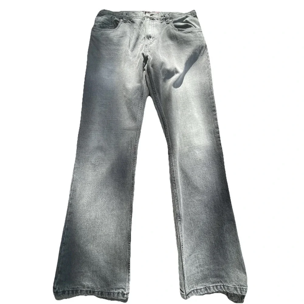 Tony Hawk Gray Distressed Faded Jeans Men's‎ 34X32 Vintage Y2K Skater Grunge
